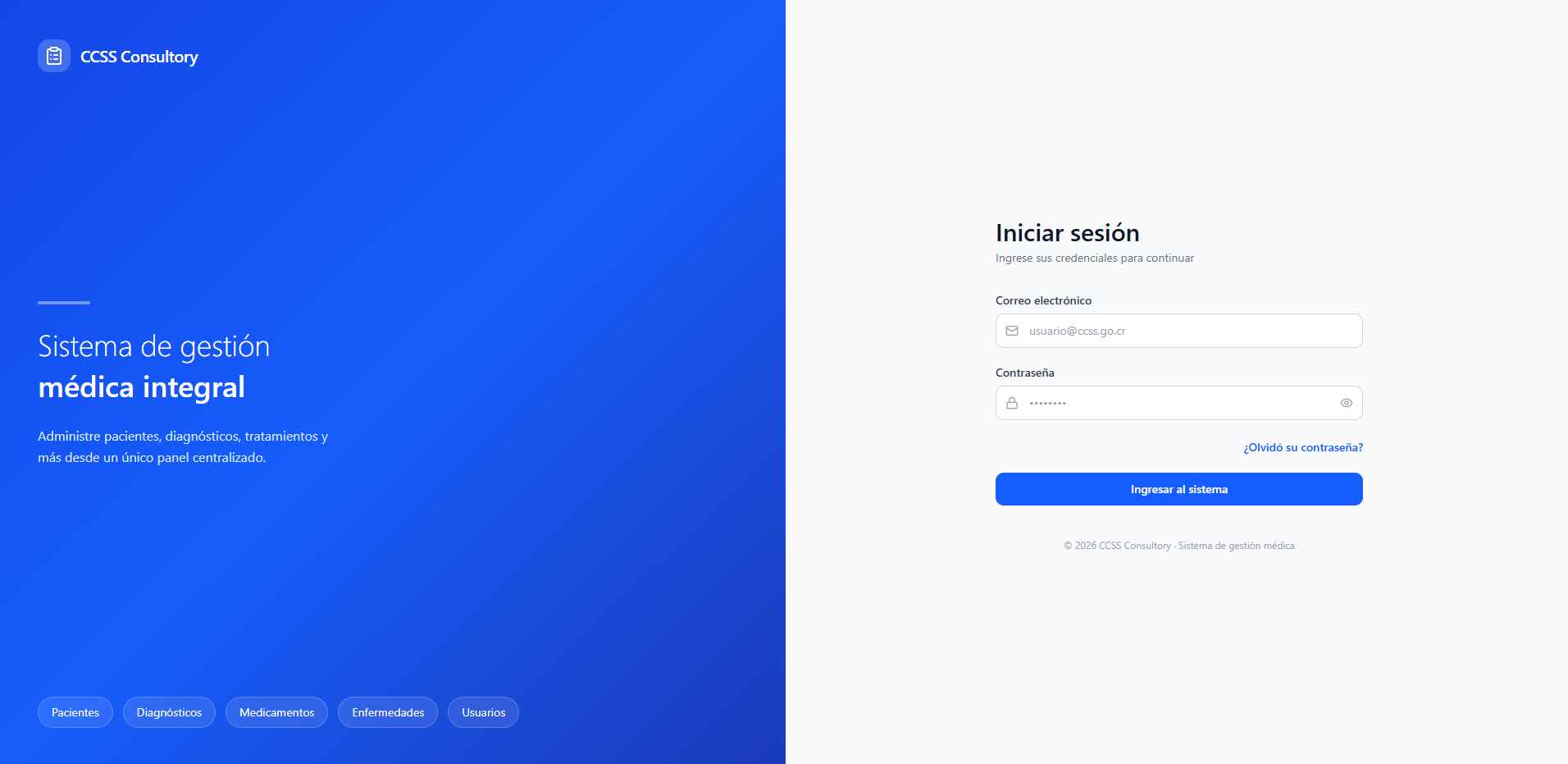 CCSS Consultory Frontend