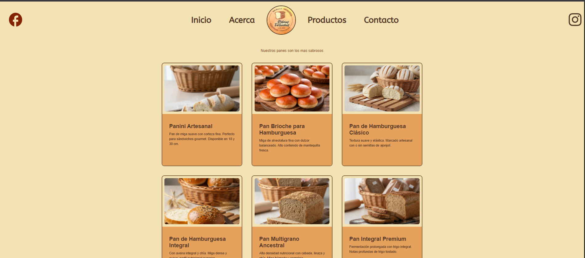 Página Delicias Fortuneñas